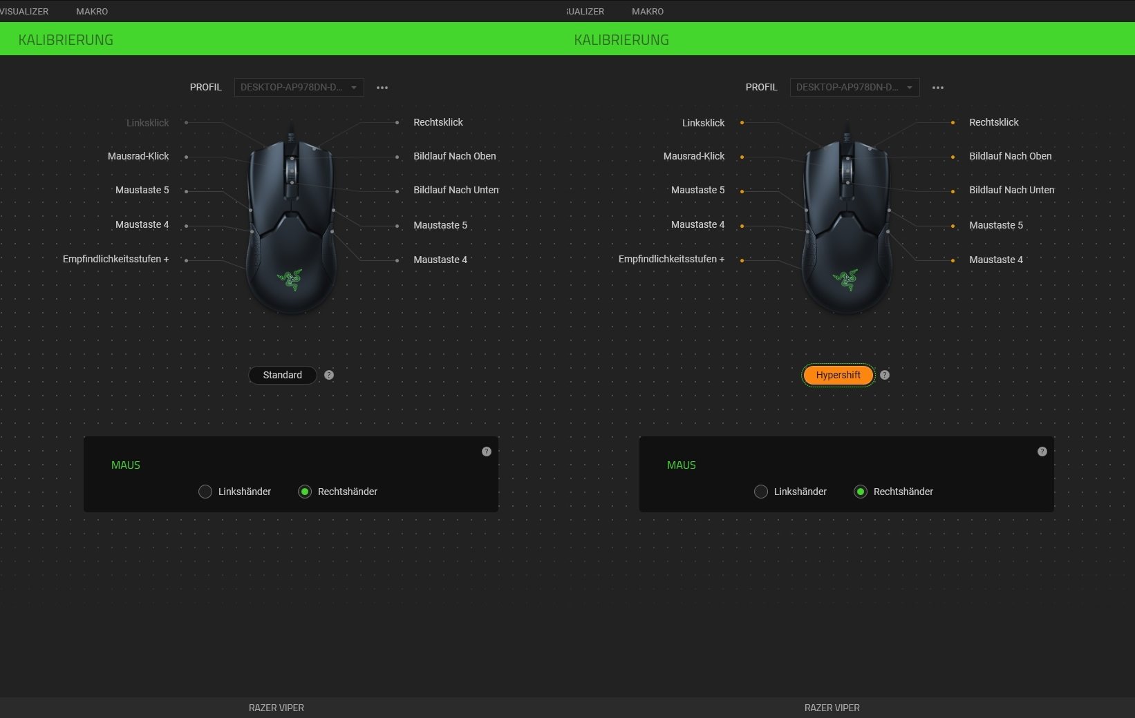 Gaming-Maus: Schaubild der verschiedenen Tasten über welche eine gute Maus verfügt.