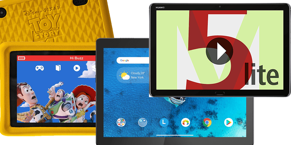 Tablet: verschiedene Android-Tablets als Collage