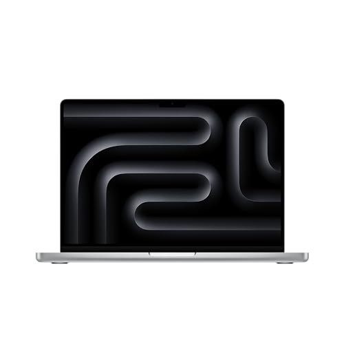 Apple 2023 MacBook Pro Laptop M3 Chip mit 8‑Core CPU, 10‑Core GPU: 14,2" Liquid Retina XDR Display, 8 GB gemeinsamer Arbeitsspeicher, 1 TB SSD Speicher. Funktioniert mit iPhone/iPad, Silber-1