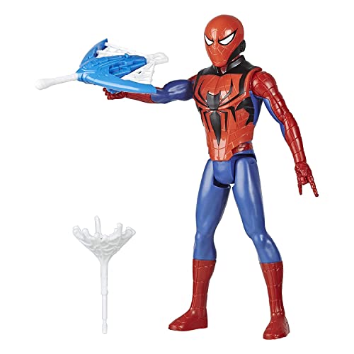 Hasbro Marvel E7344 Marvel Titan Hero Serie Blast Gear Spider-Man Action-Figur, 30 cm großes Spielzeug, mit Starter und Projektilen, ab 4 Jahren, Nicht Zutreffend-1