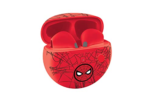 Lexibook HPBT05SP Spiderman Wireless Headphones-Bluetooth mit Mikrofon und Steuerungstaste, wiederaufladbarer Akku mit Langer Lebensdauer, Rot, M-1