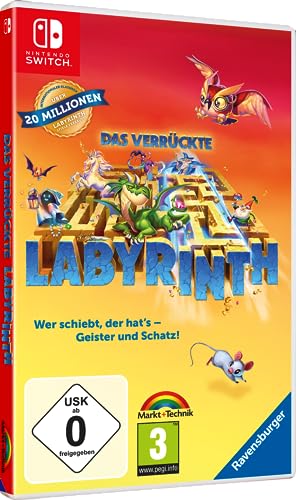 Das verrückte Labyrinth - Familien Spieleklassiker für 1 - 4 Spieler für Switch-1