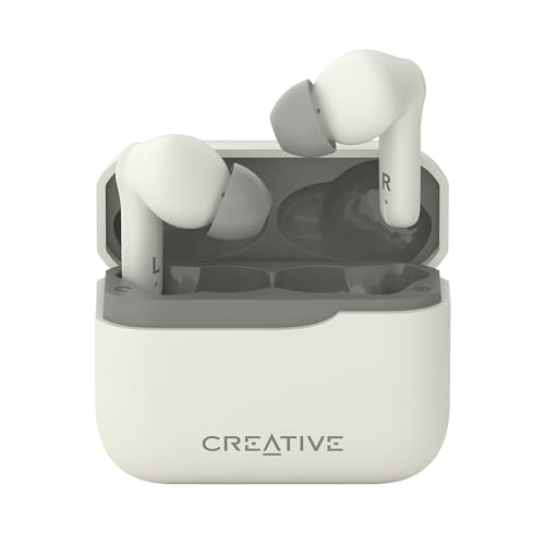 CREATIVE Zen Air Plus Leichte, echte kabellose In-Ears mit Bluetooth LE-Audio, hybrider aktiver Geräuschunterdrückung, Umgebungsmodus, bis zu 32 Stunden Gesamtspielzeit, 6 Mikrofone-1