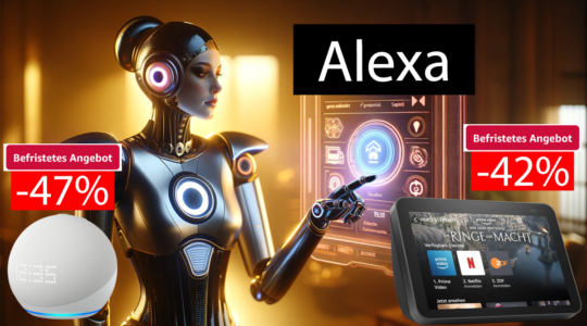 Eine personifizierte Form von Alexa steuert andere Smarthome-Geräte im Haus - und das Danke der bis zu 47% preisreduzierten Geräte wie Echo Dot und Ech0 Show